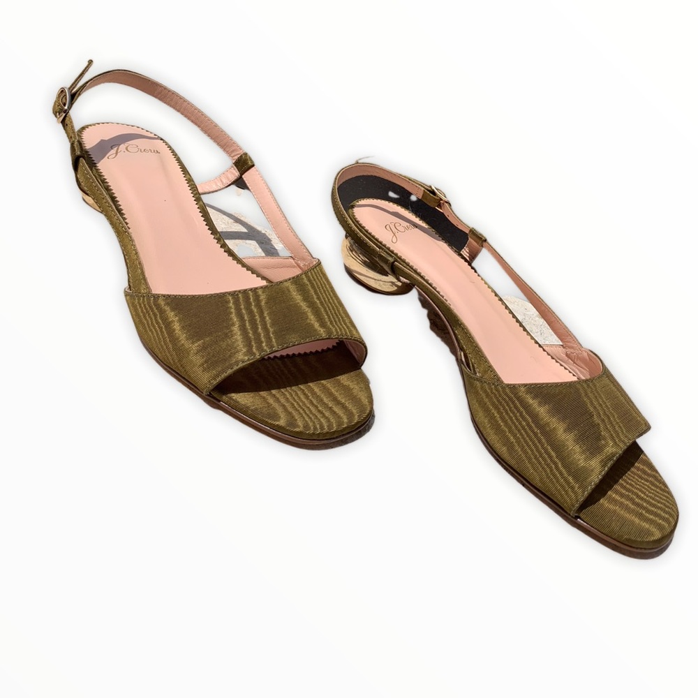 J crew collection silk faile abstract low heel sandal - Picture 5 of 6